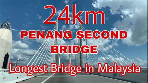 penang bridge length in feet